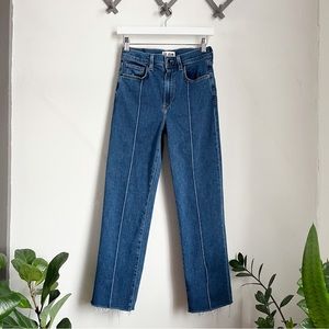 🎉SALE🎉 Le Jean Amelia Pleated Straight-Leg Jeans